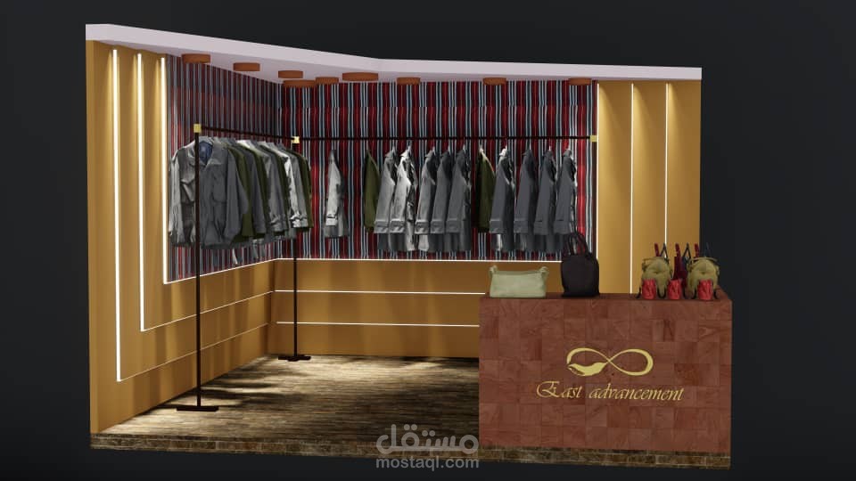 بوث لعرض ملابس