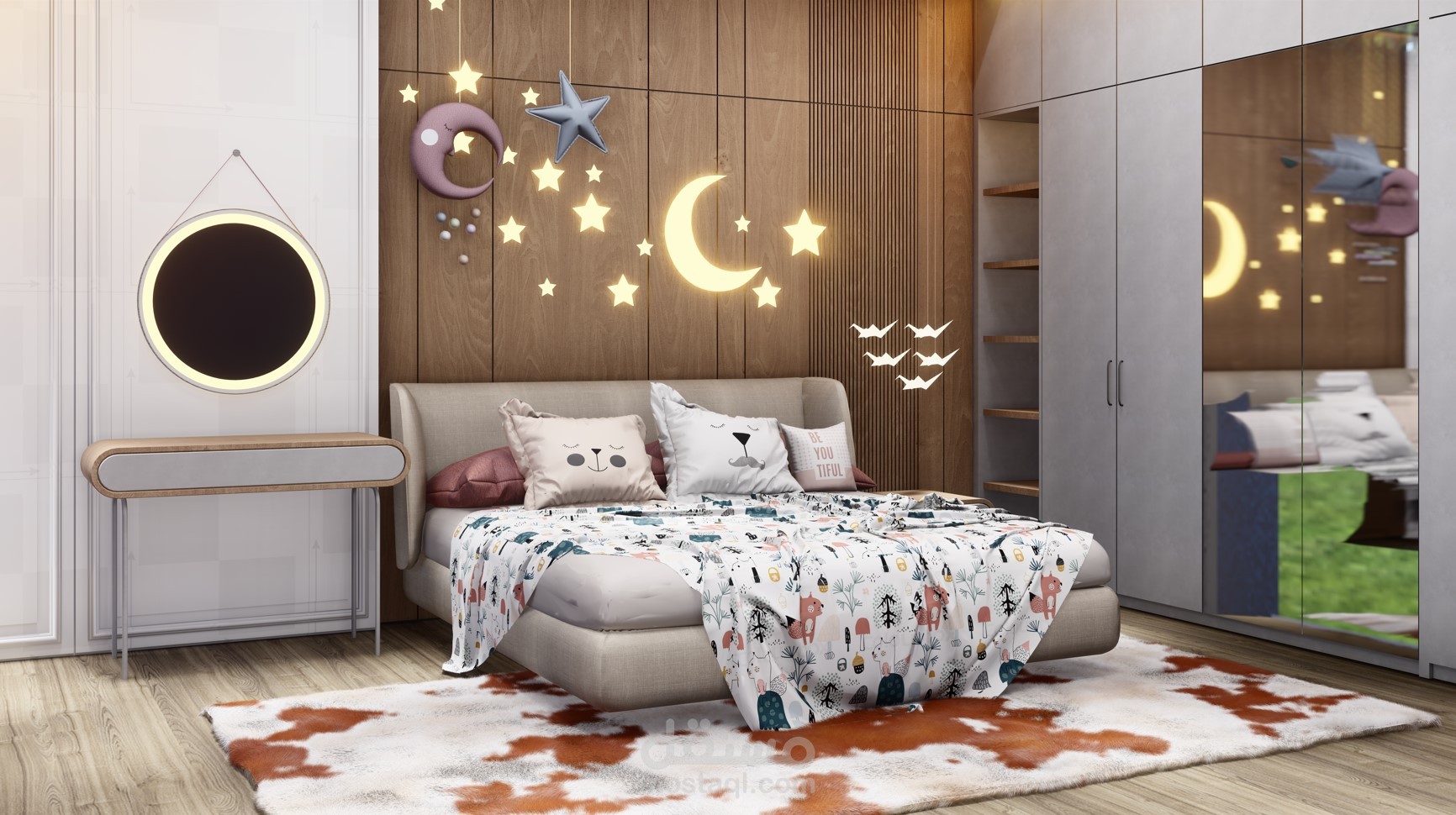 غرفة نوم اطفال بتصميم فريد