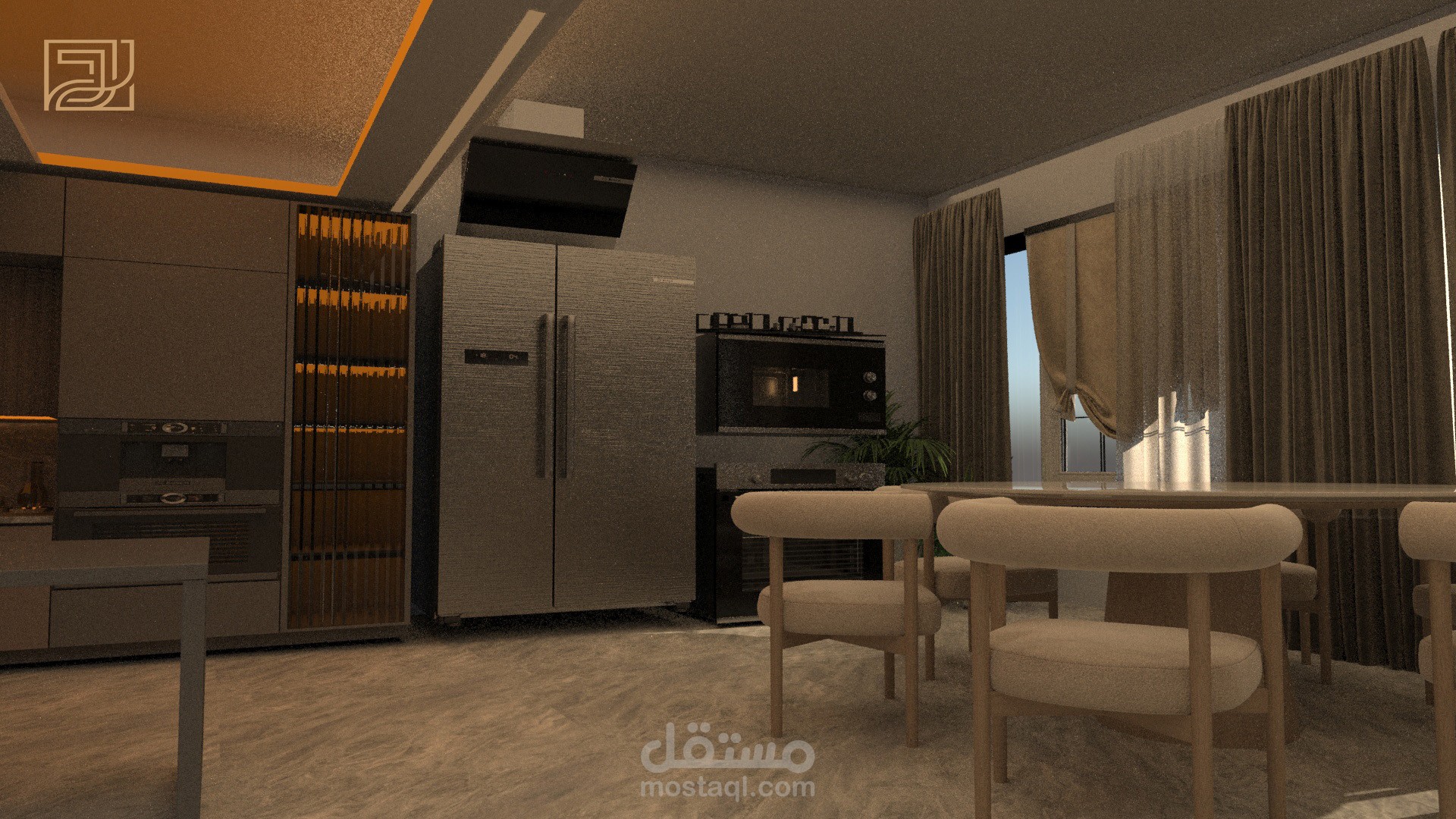 تصميم داخلي لمطبخ