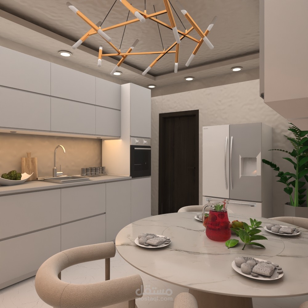 تصميم مطبخ في شقة بطرطوس