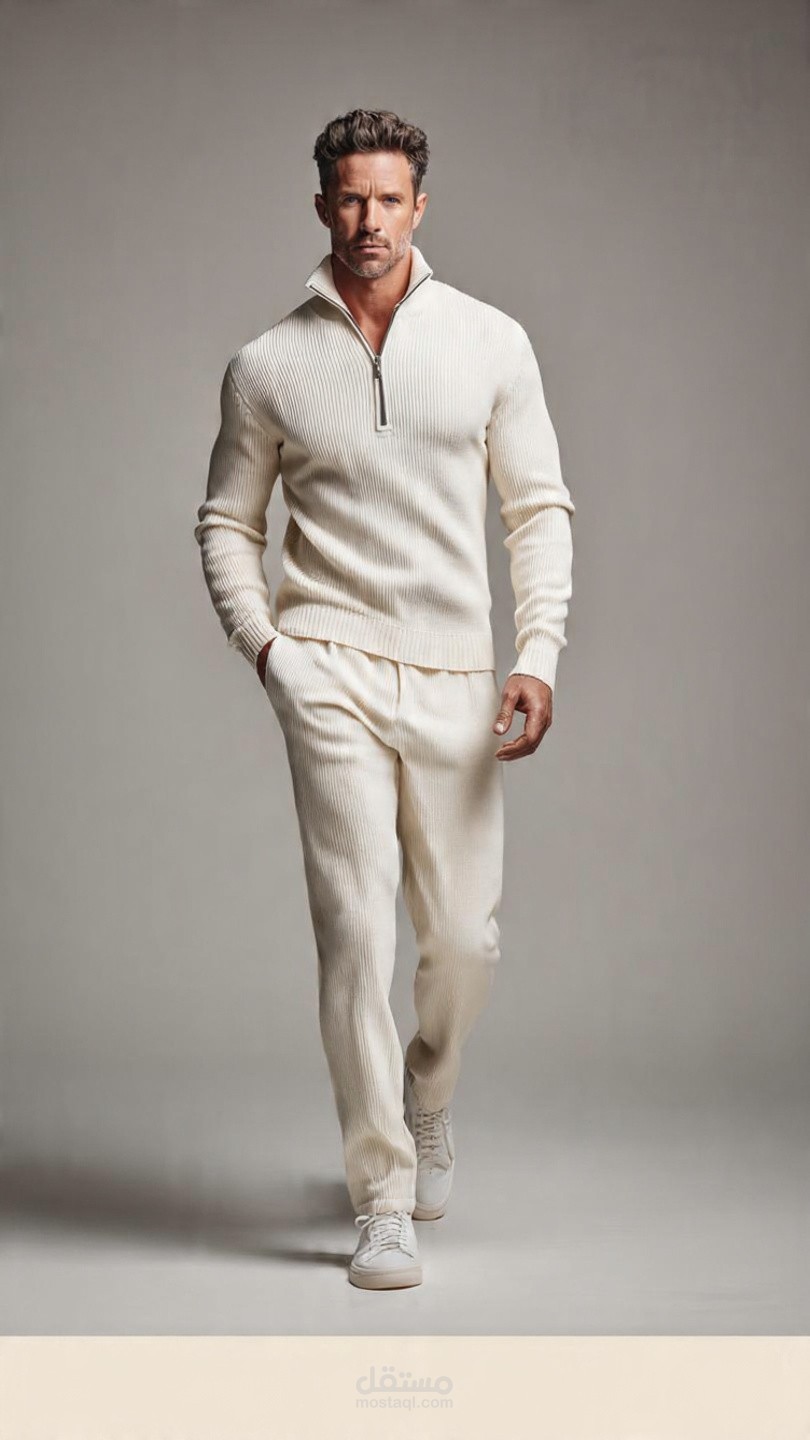 مونتاج فيديو إعلاني تفاعلي لمنتجات الملابس (Dynamic Lifestyle Ad).