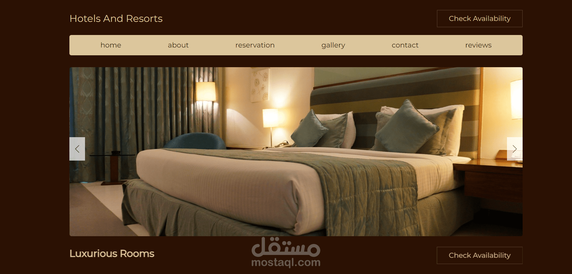 front-end - hotel bookinsg website