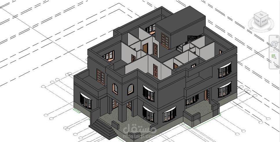 رفع ثلاثي الأبعاد لفيلا