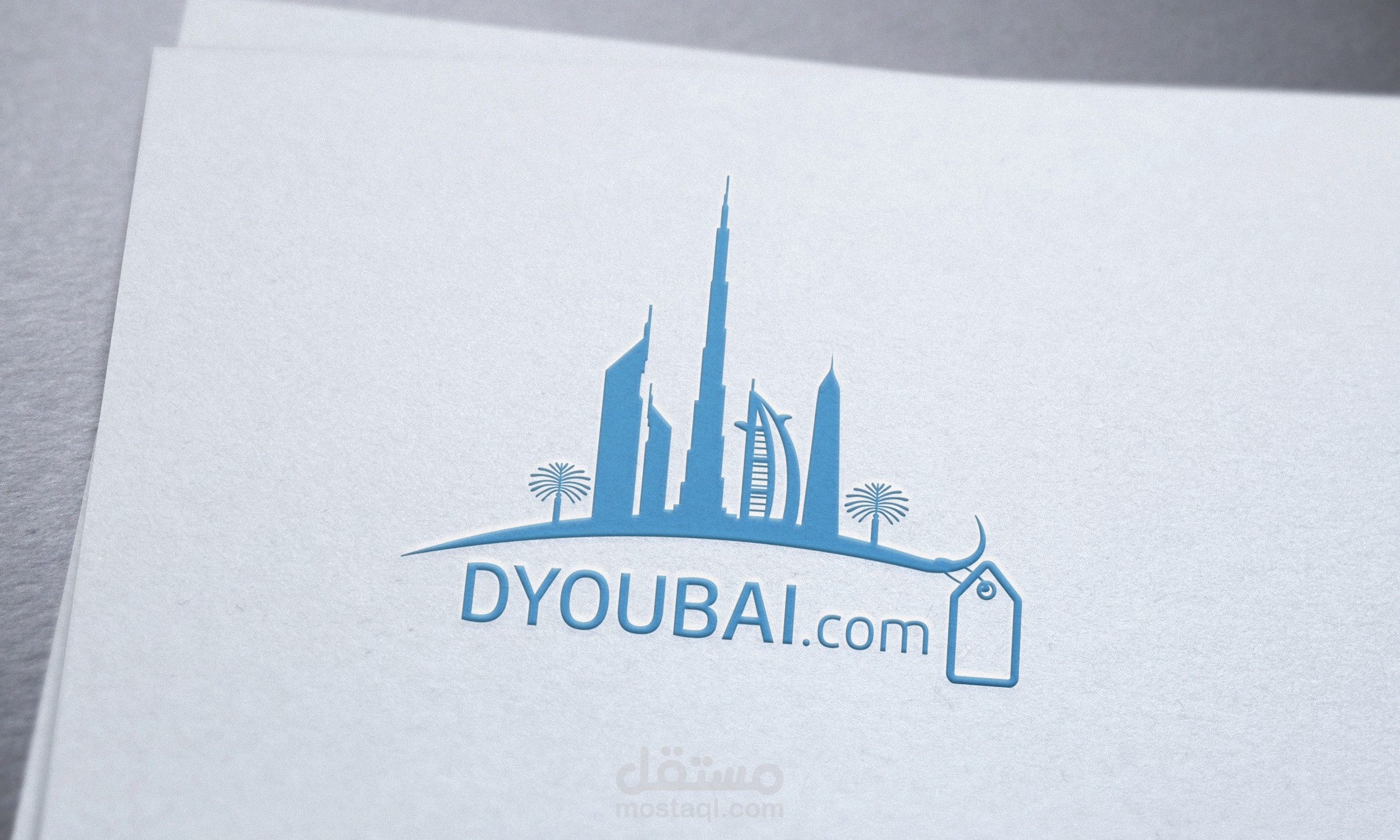 تصميم شعار موقع dyoubai.com