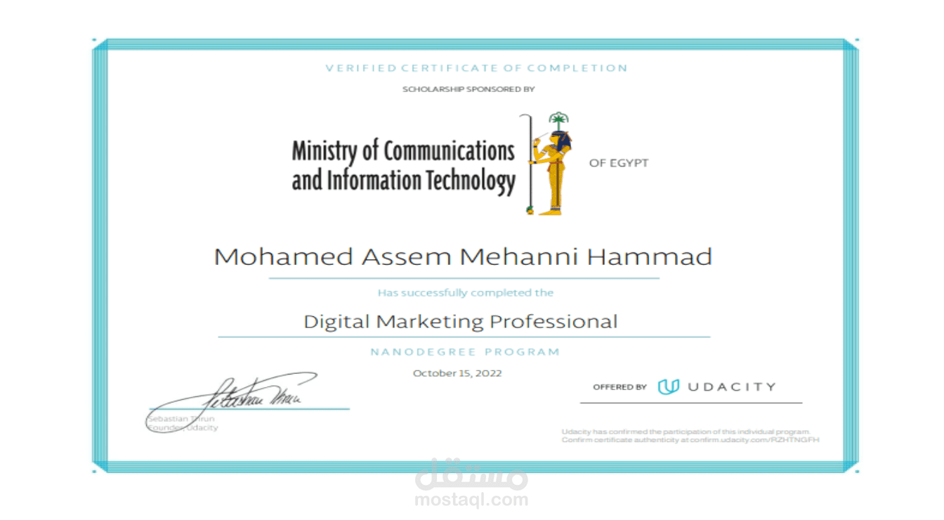 Digital Marketing Professional  Certificated