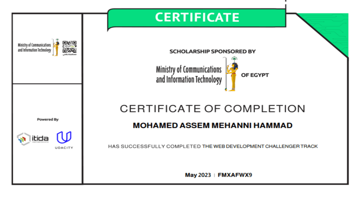 Web Development Certificated