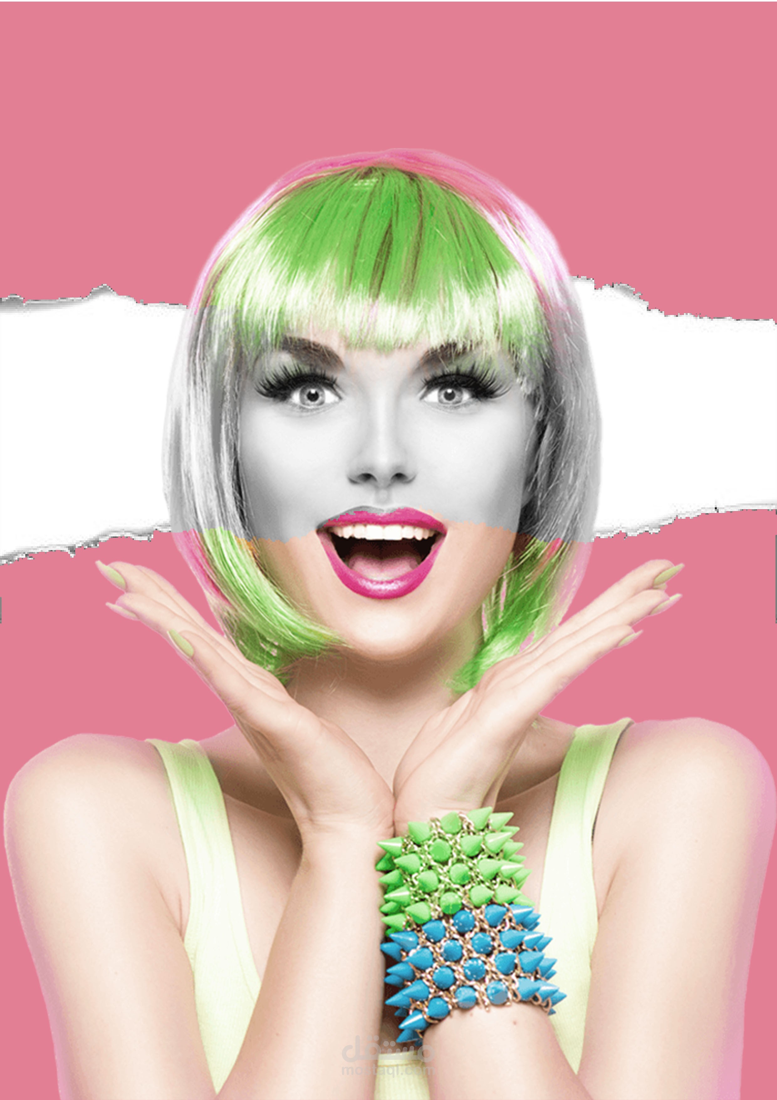 ابيض واسود ملون