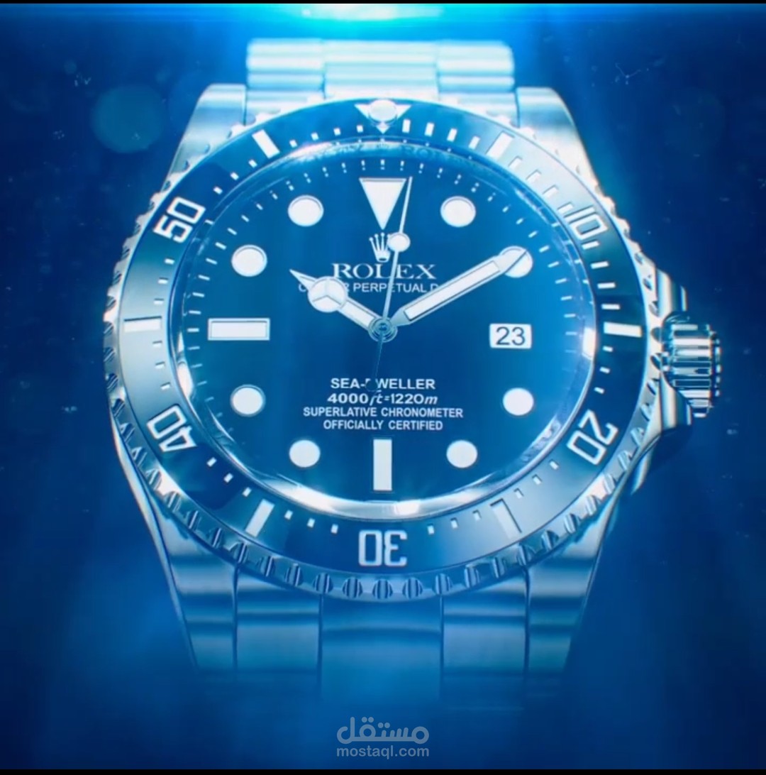 اعلان 3d لساعه Rolex