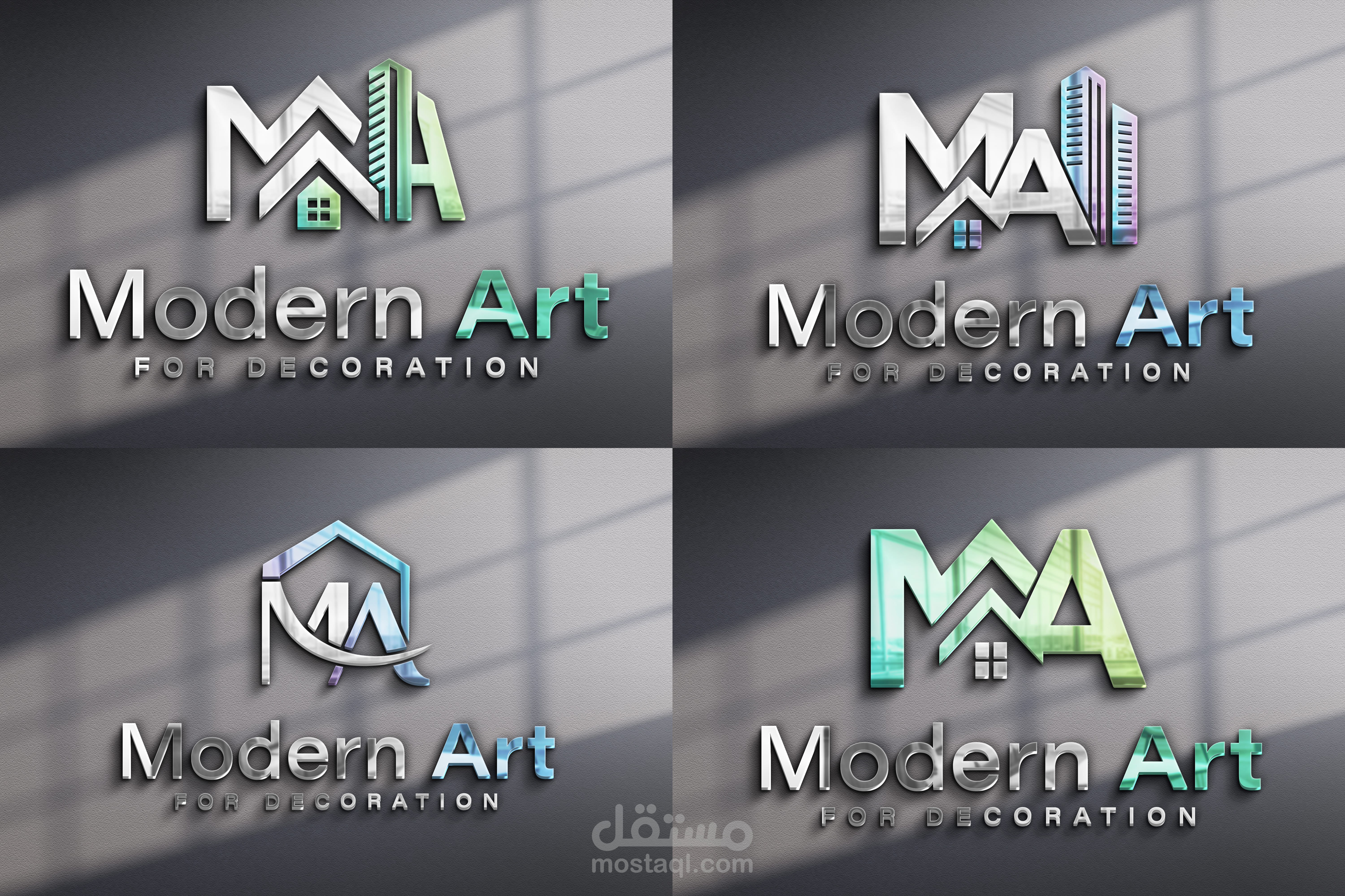 مجموعة لوجوهات متنوعة مبتكرة