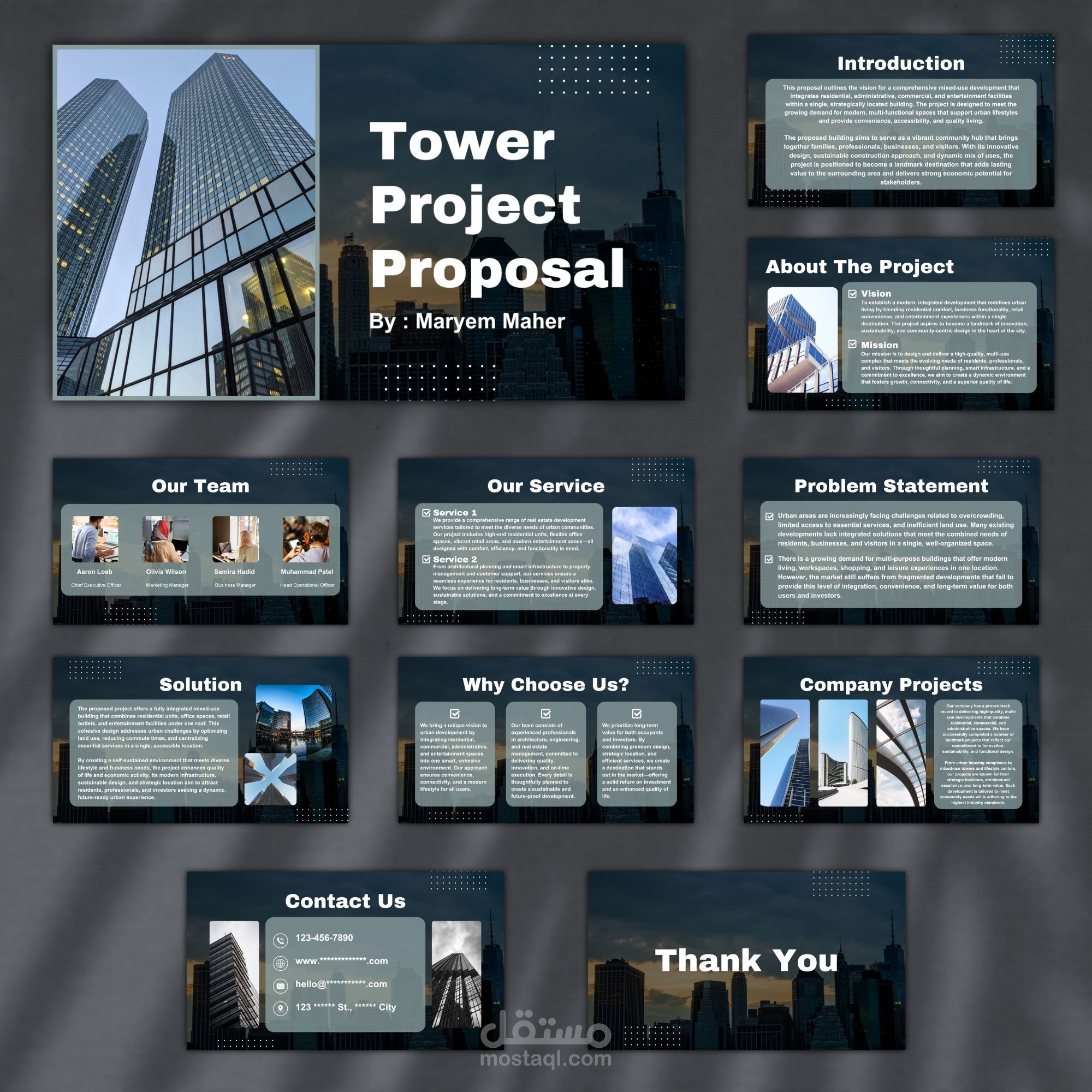 تصميم بورتفوليو احترافى