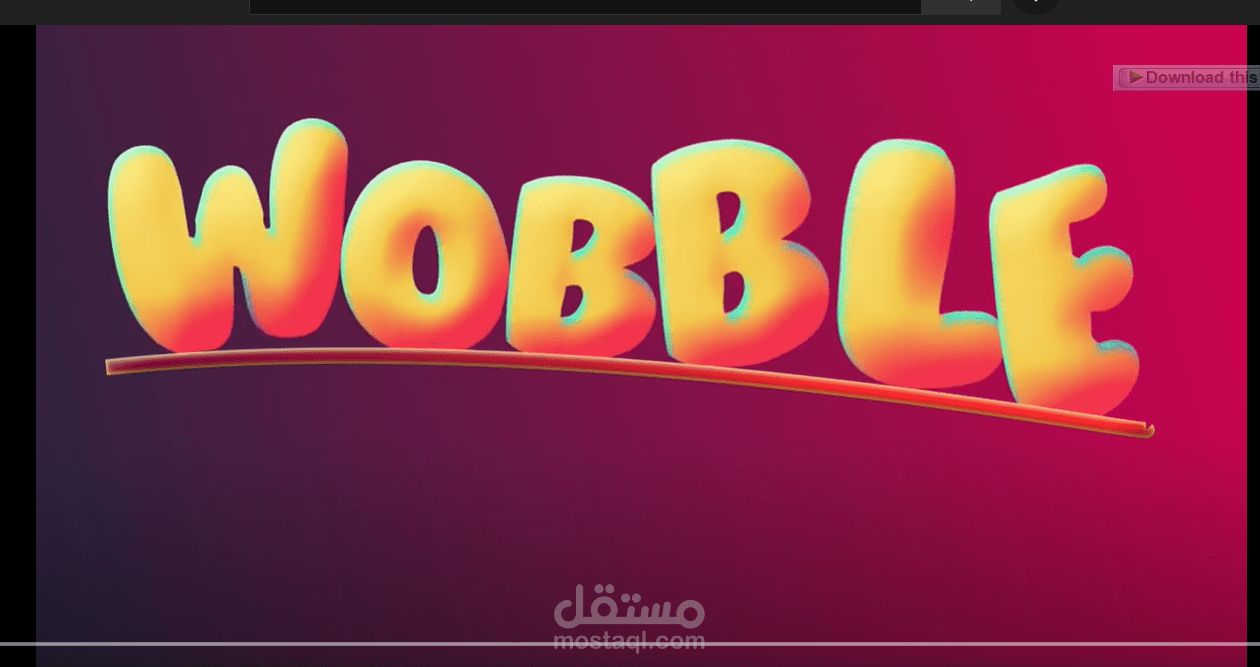 Wobble TXT bubble Text
