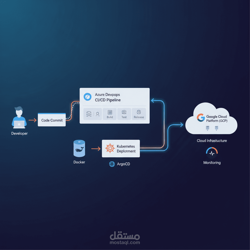 رفع و نشر kubernetes cluster على سحابة جوجل