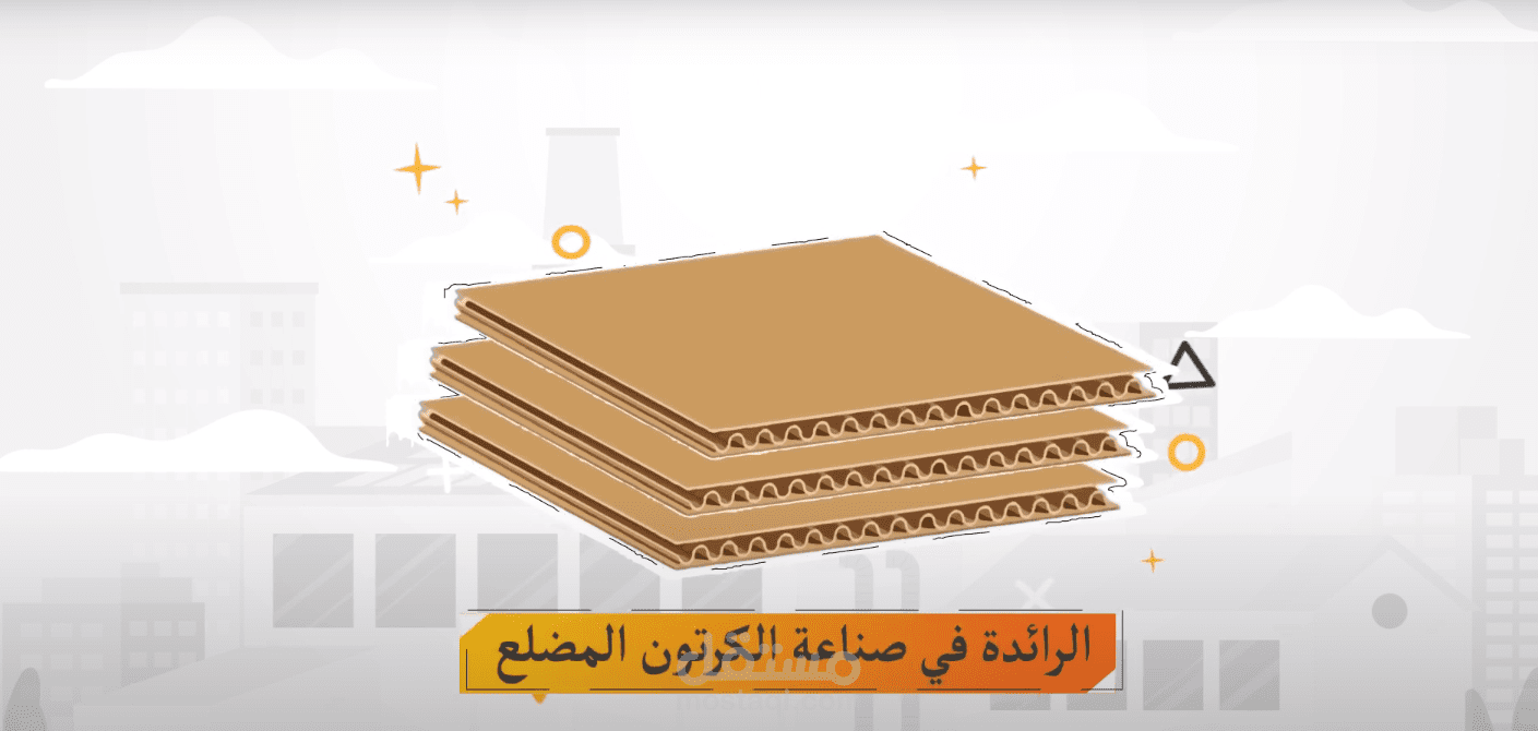 فيديو لمصنع للكرتون المضلع
