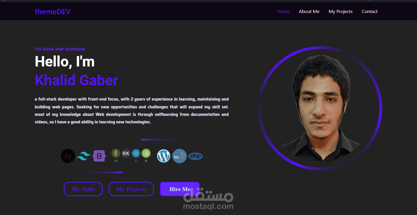 portfolio using wordpress