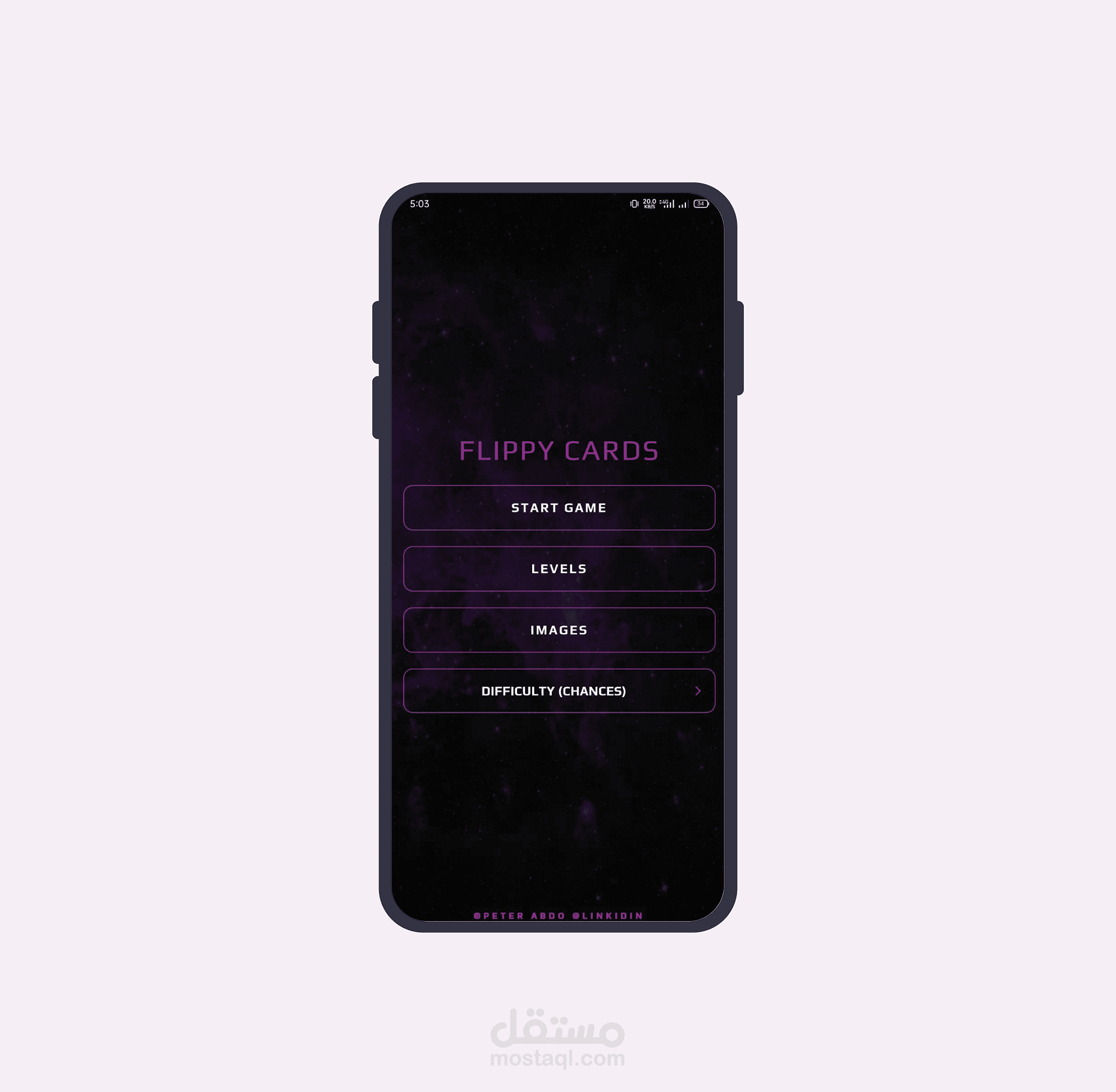 Flip Cards تطبيق لعبة علي الهواتف