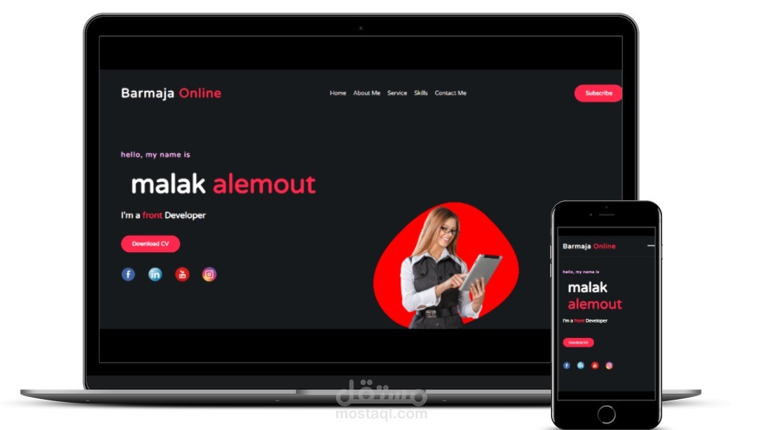 تصميم html &css&js