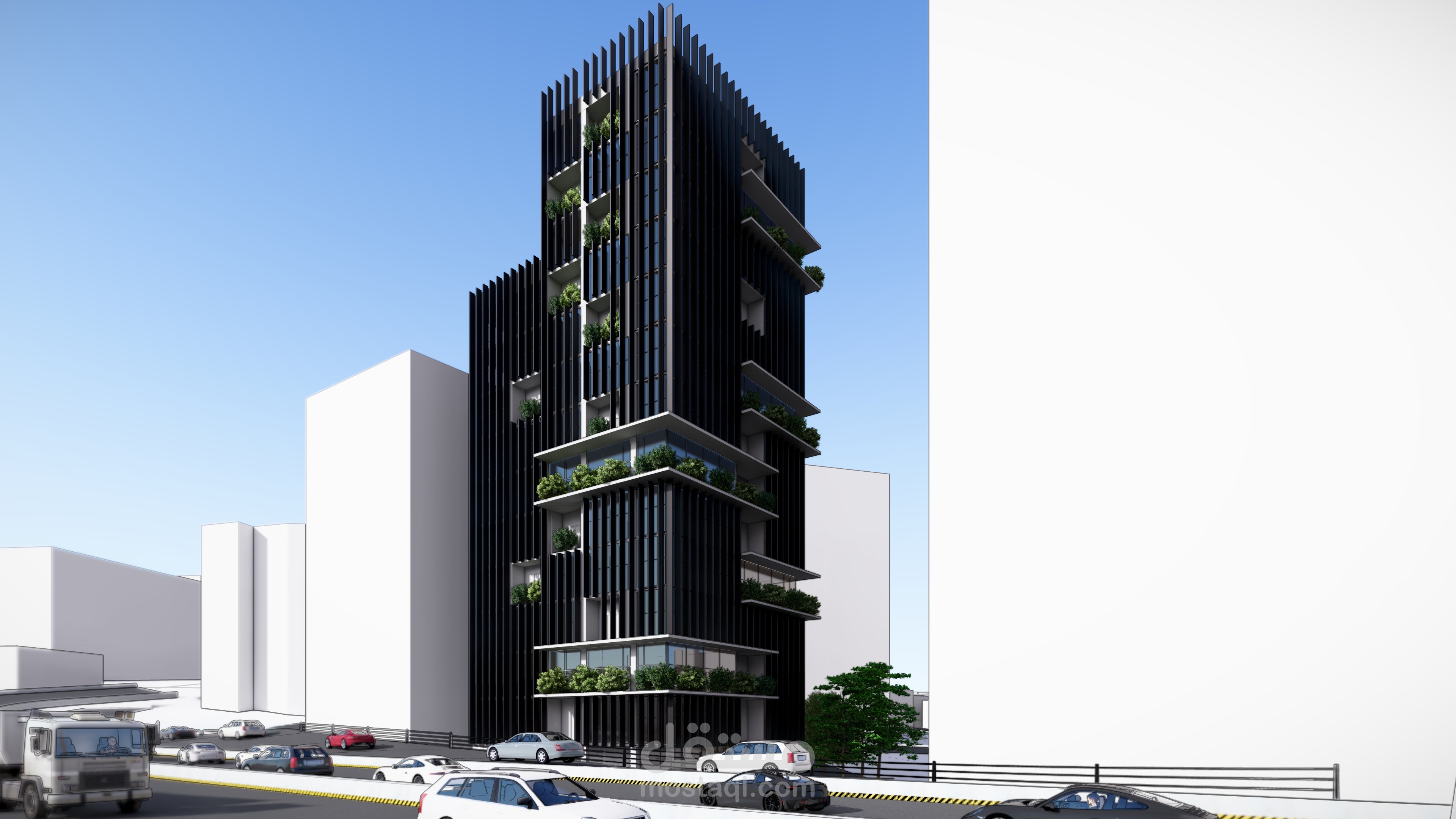 مشروع معماري لمبنى مكاتب