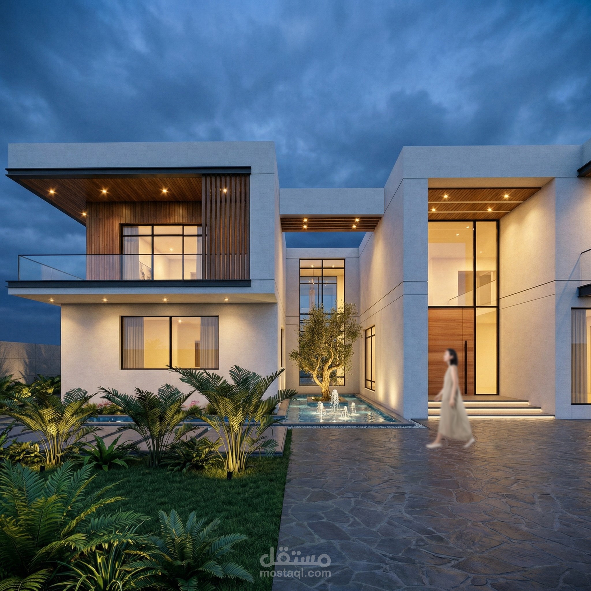 تصميم فيلا سكنية عصرية – Villa A