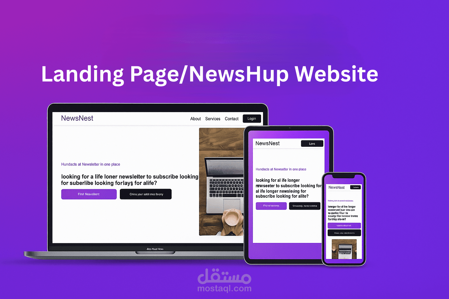 موقع إلكتروني لعرض النشرات البريدية NewsNest