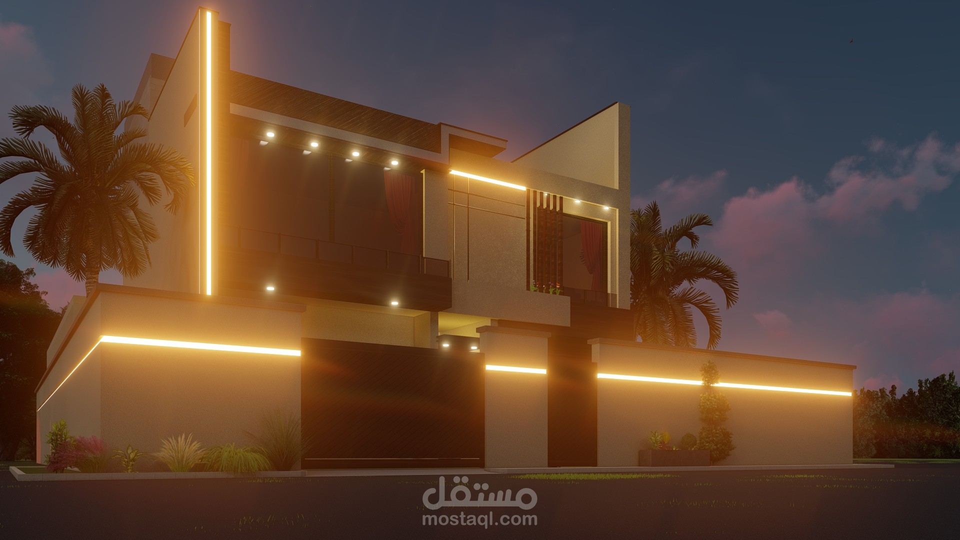 واجهة معمارية ثري دي