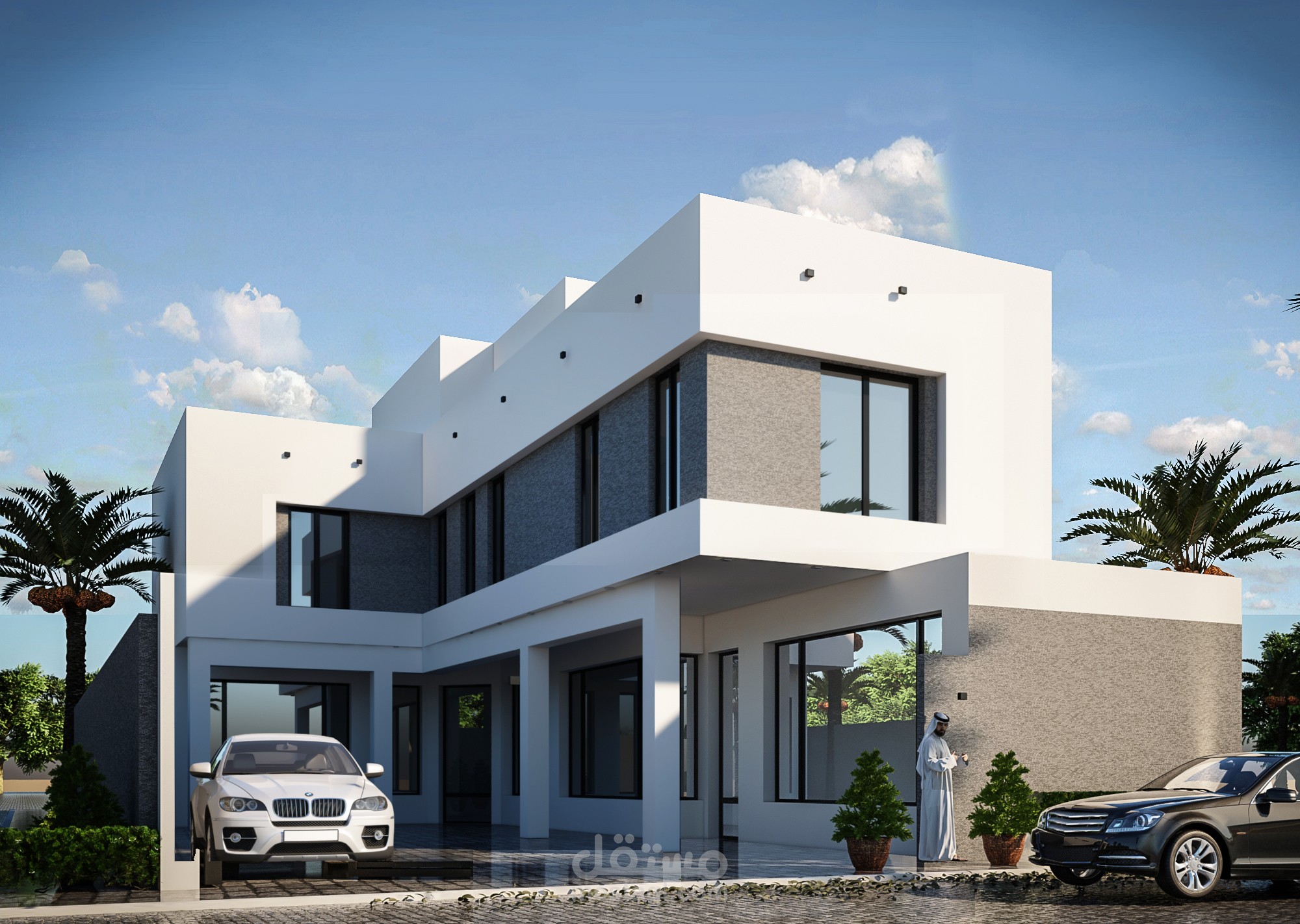 تصميم واجهة فيلا مودرن