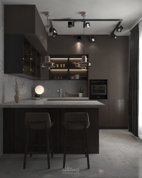 مطبخ مودرن بسيط
