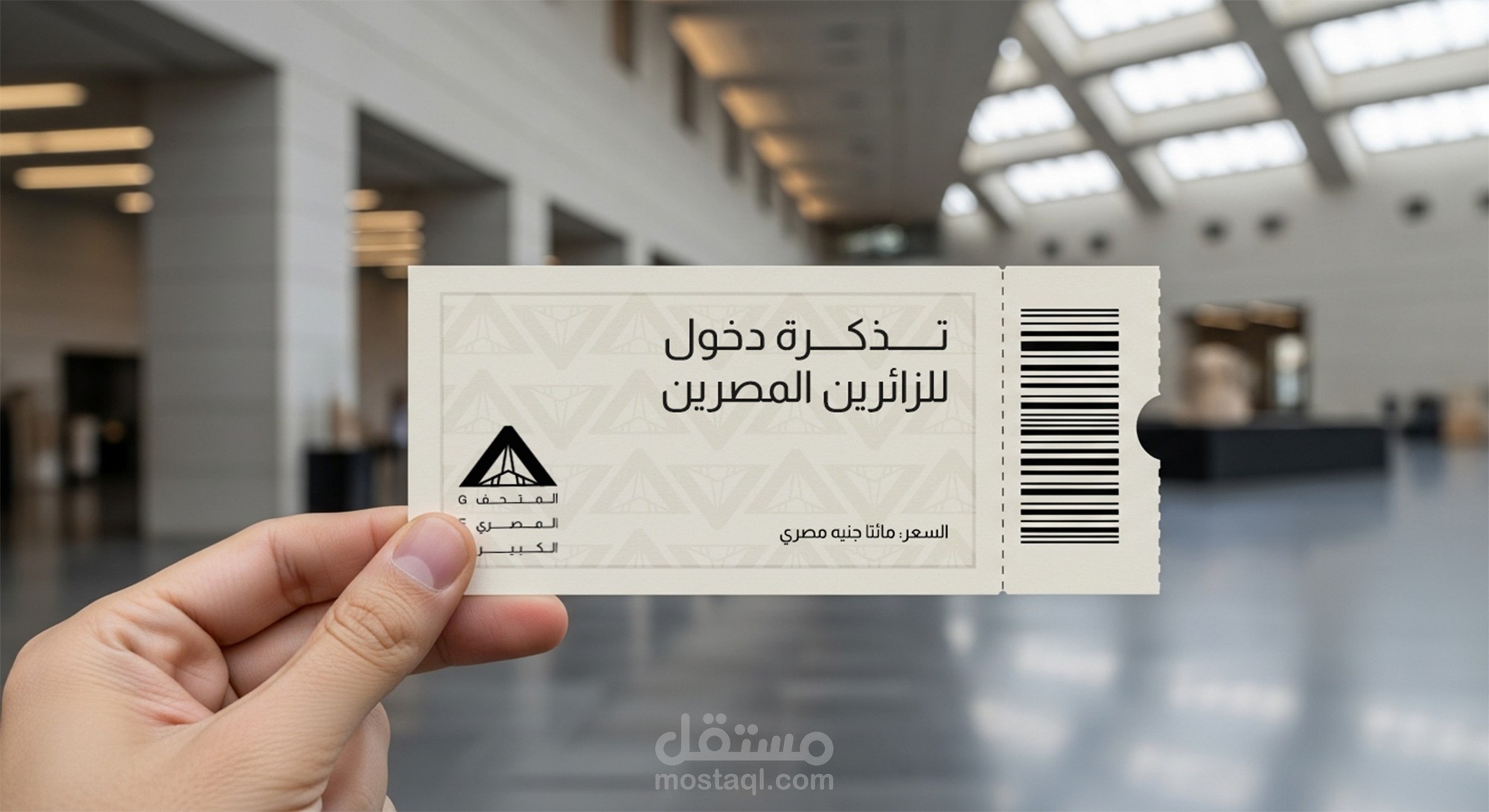 تصميم شعار وهوية بصرية للمتحف المصري الكبير (تصميم غير رسمي)