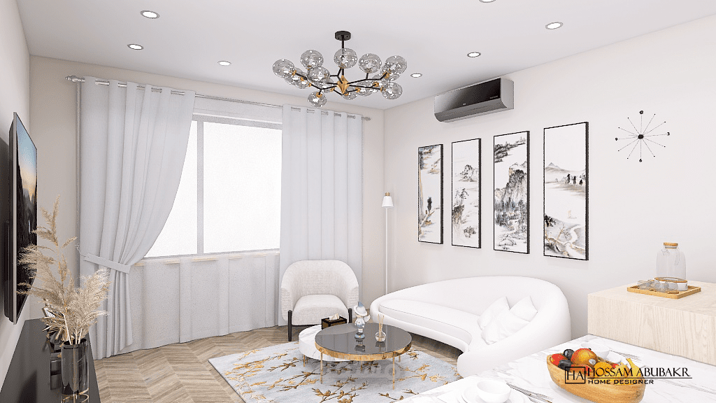 تصميم داخلي مودرن لشقه صغيره
