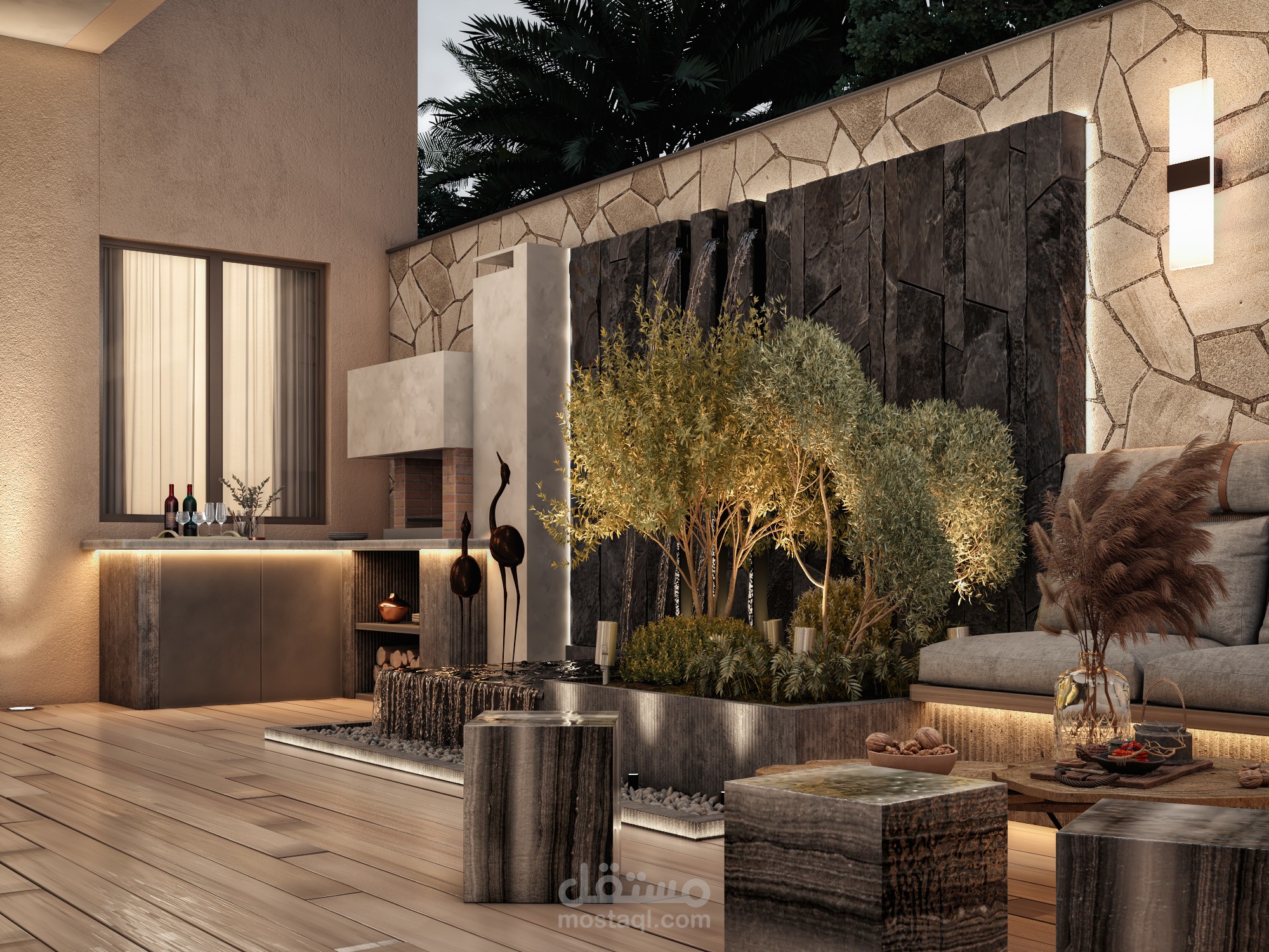 لاندسكيب فيلا حسن الفردان - السعودية