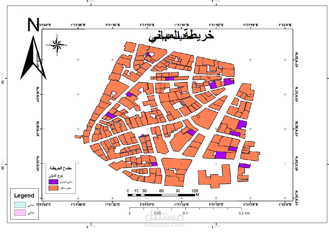 خريطة لطبقة مباني