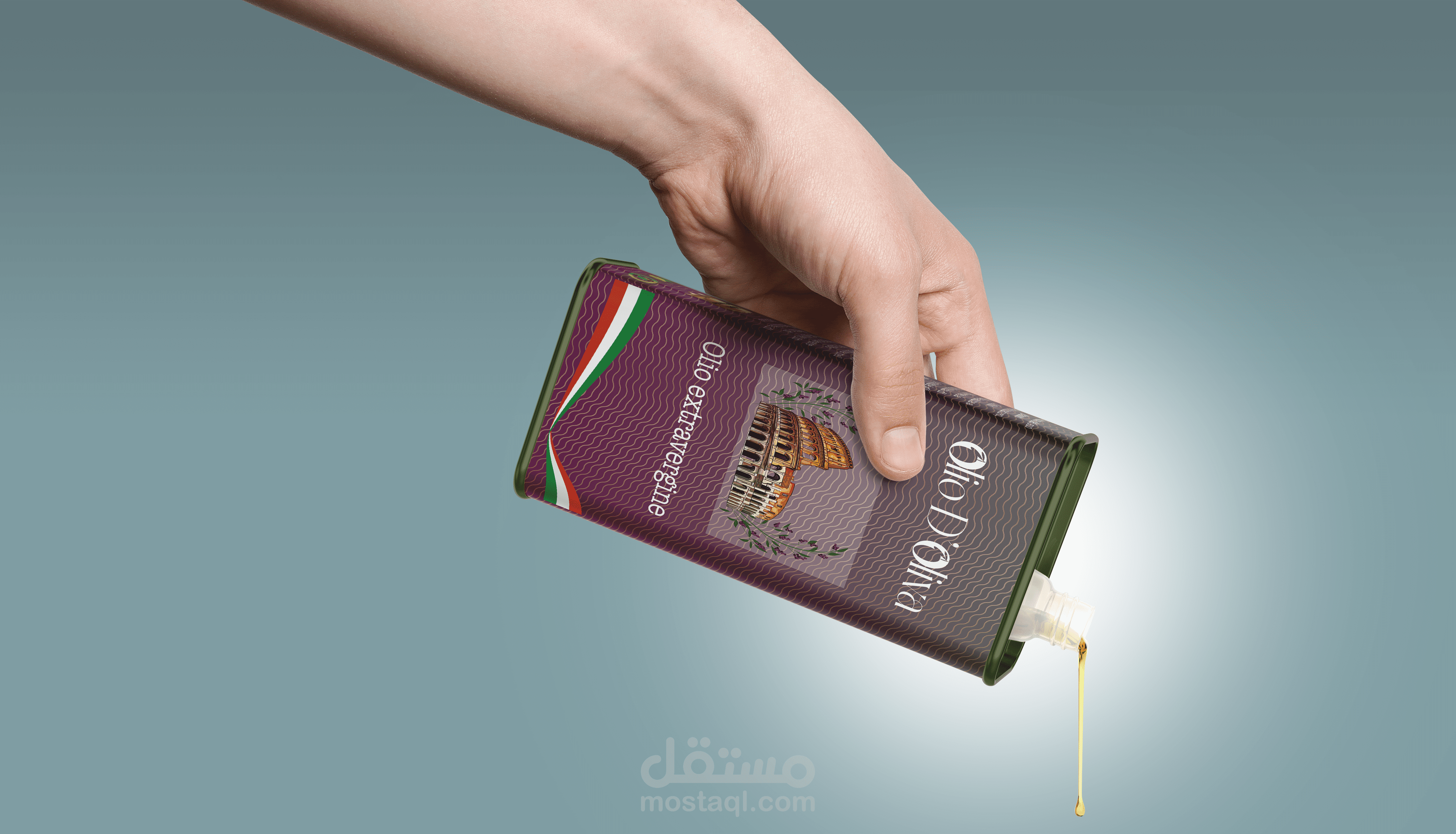 olive oil packaging design