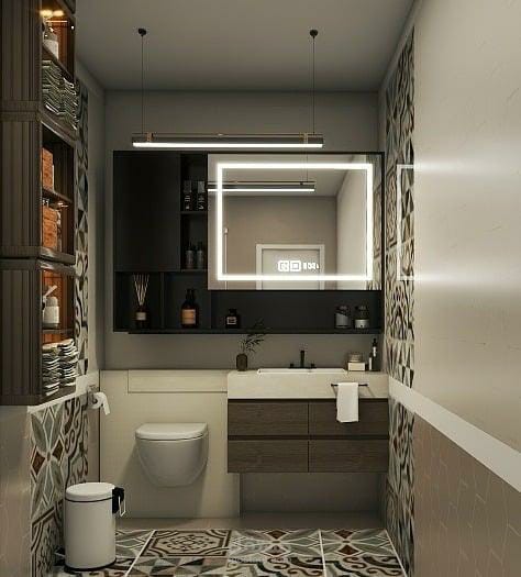 Small&unique guest bath