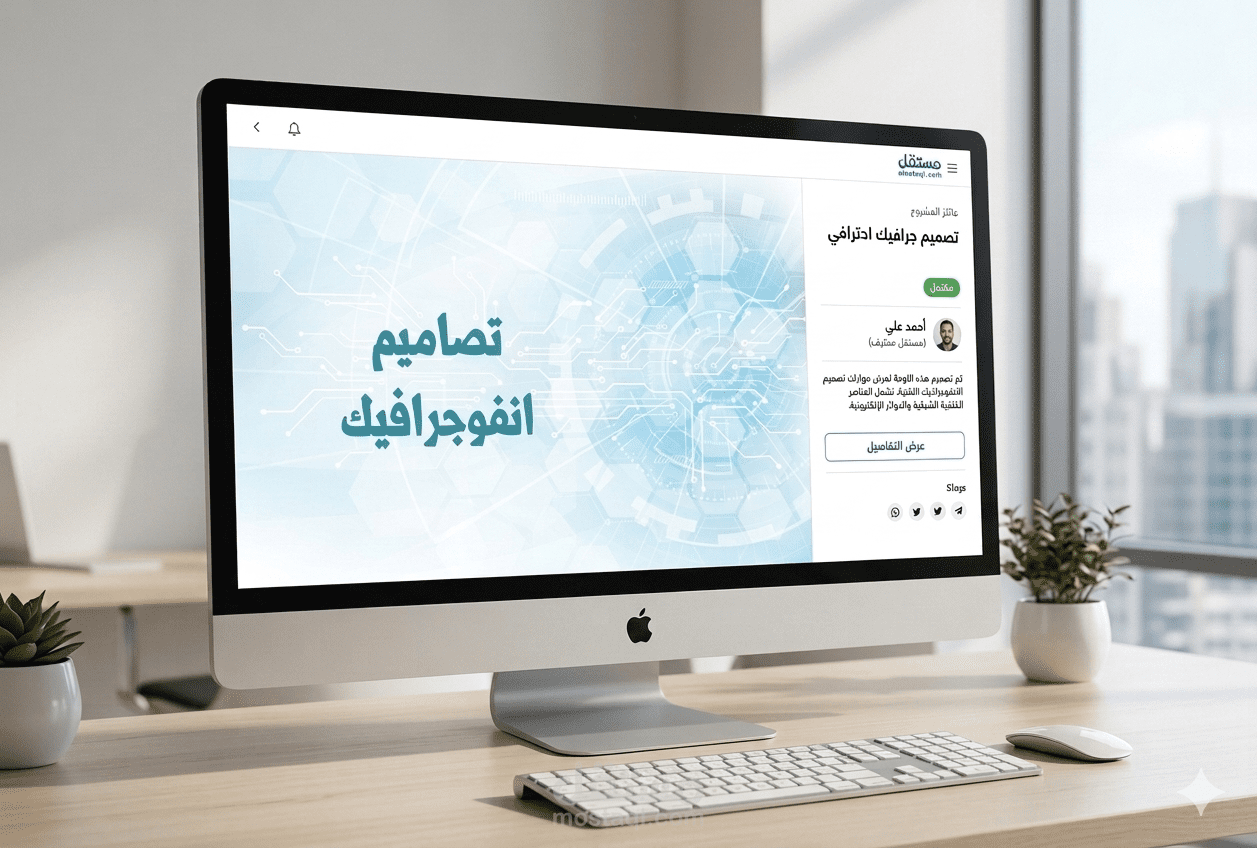 "تصميم إنفوجرافيك احترافي بأسلوب إبداعي يجذب الانتباه ويبسط المعلومات"