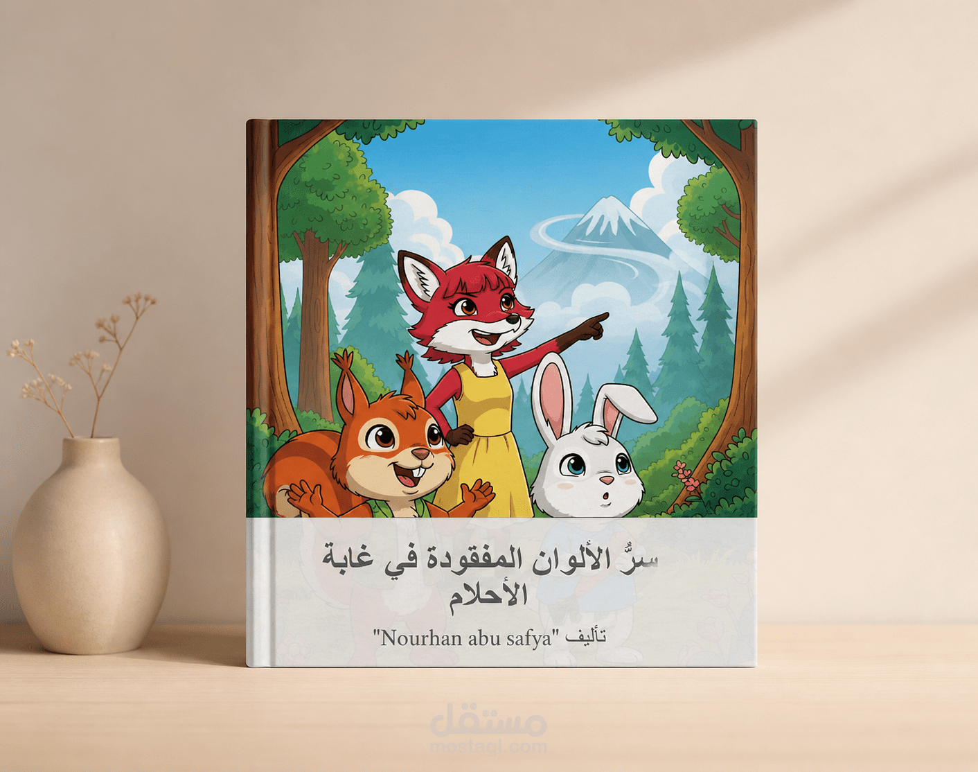 صناعة محتوى بصري وقصصي للأطفال: قصة "سر الألوان المفقودة"