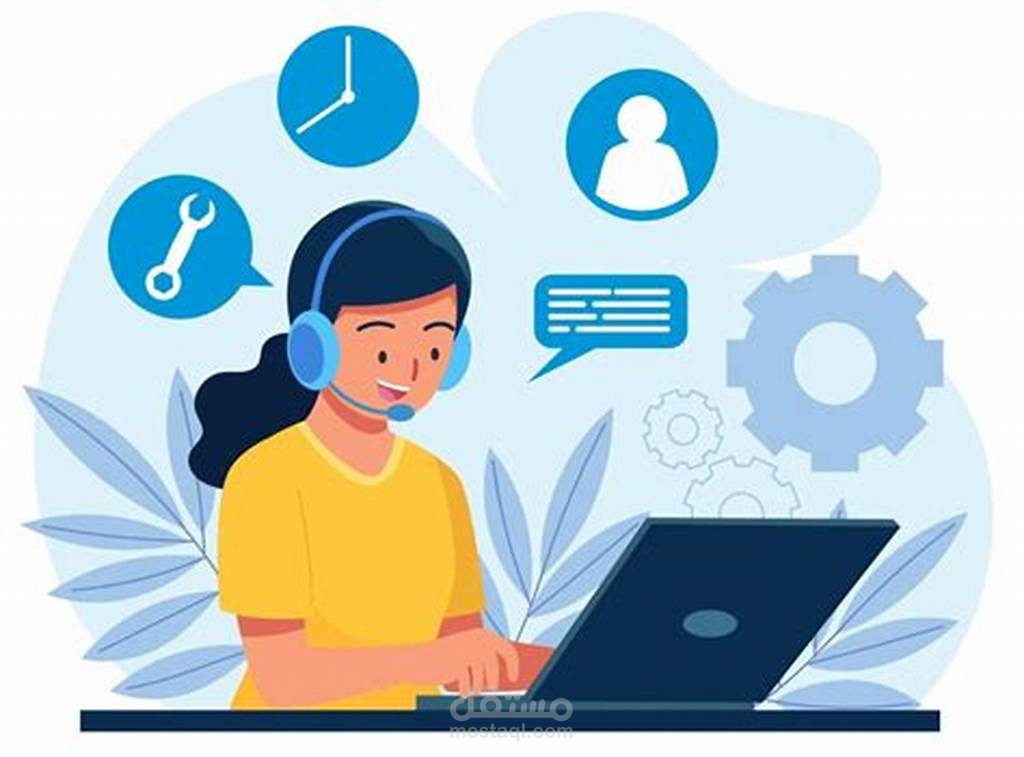 خدمة عملاء للرد على الرسائل على مواقع التواصل الاجتماعي