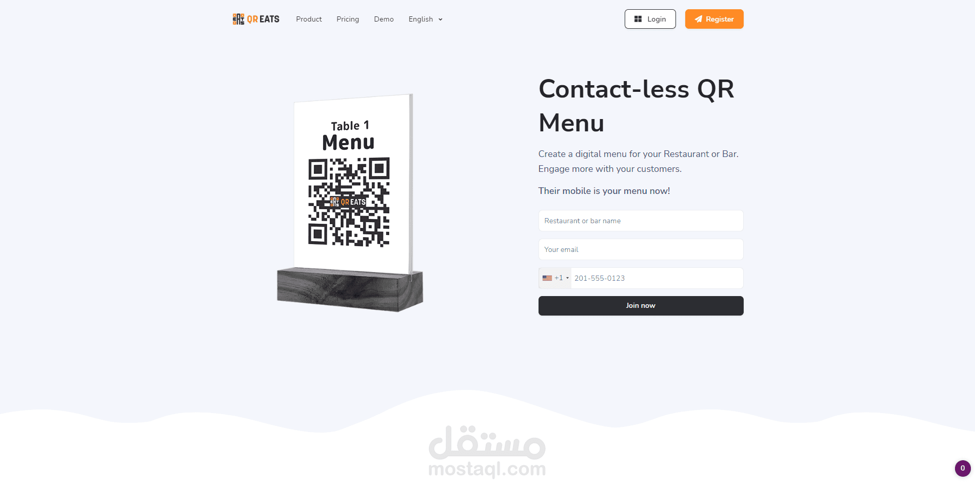 منصة لادراة المطاعم - QR Eats