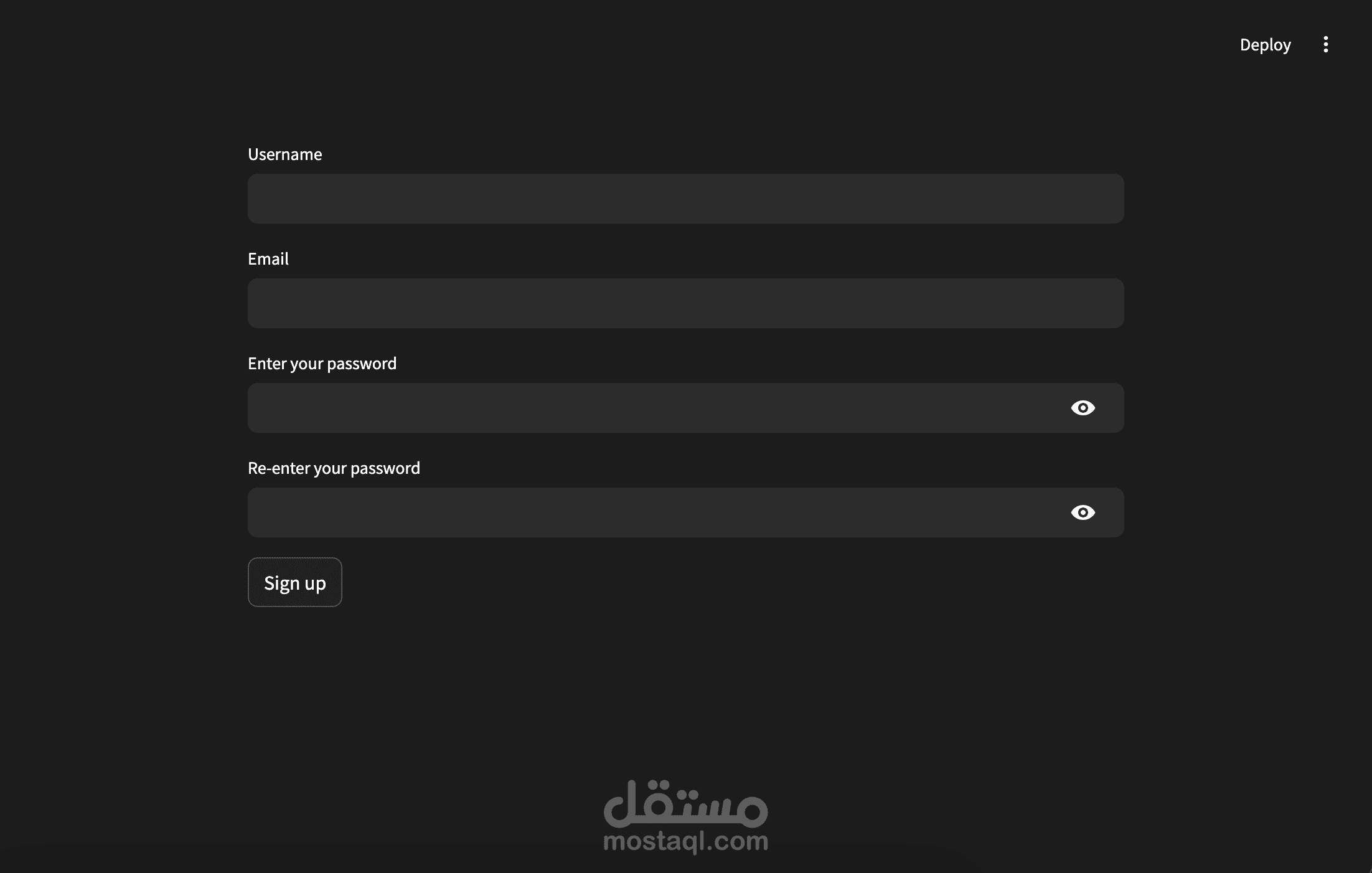 تطبيق للمصادقة على Streamlit