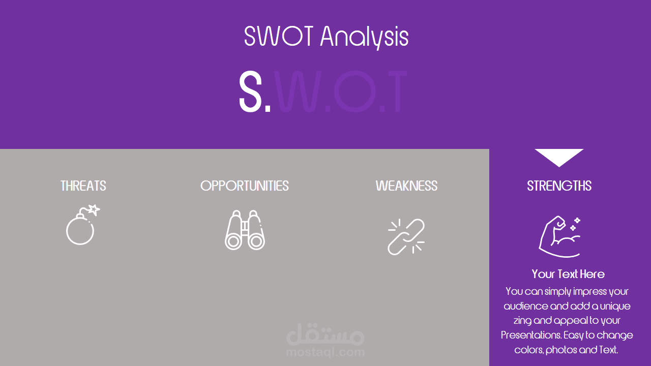 تحليل SWOT علي بوربوينت