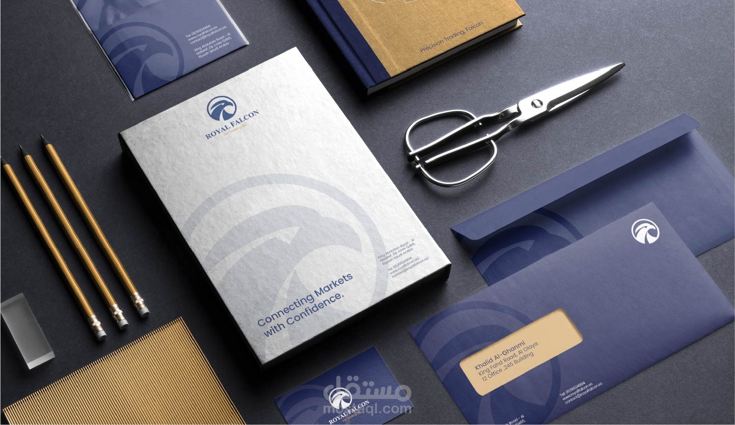 هوية بصرية لشركة ROYAL FALCON