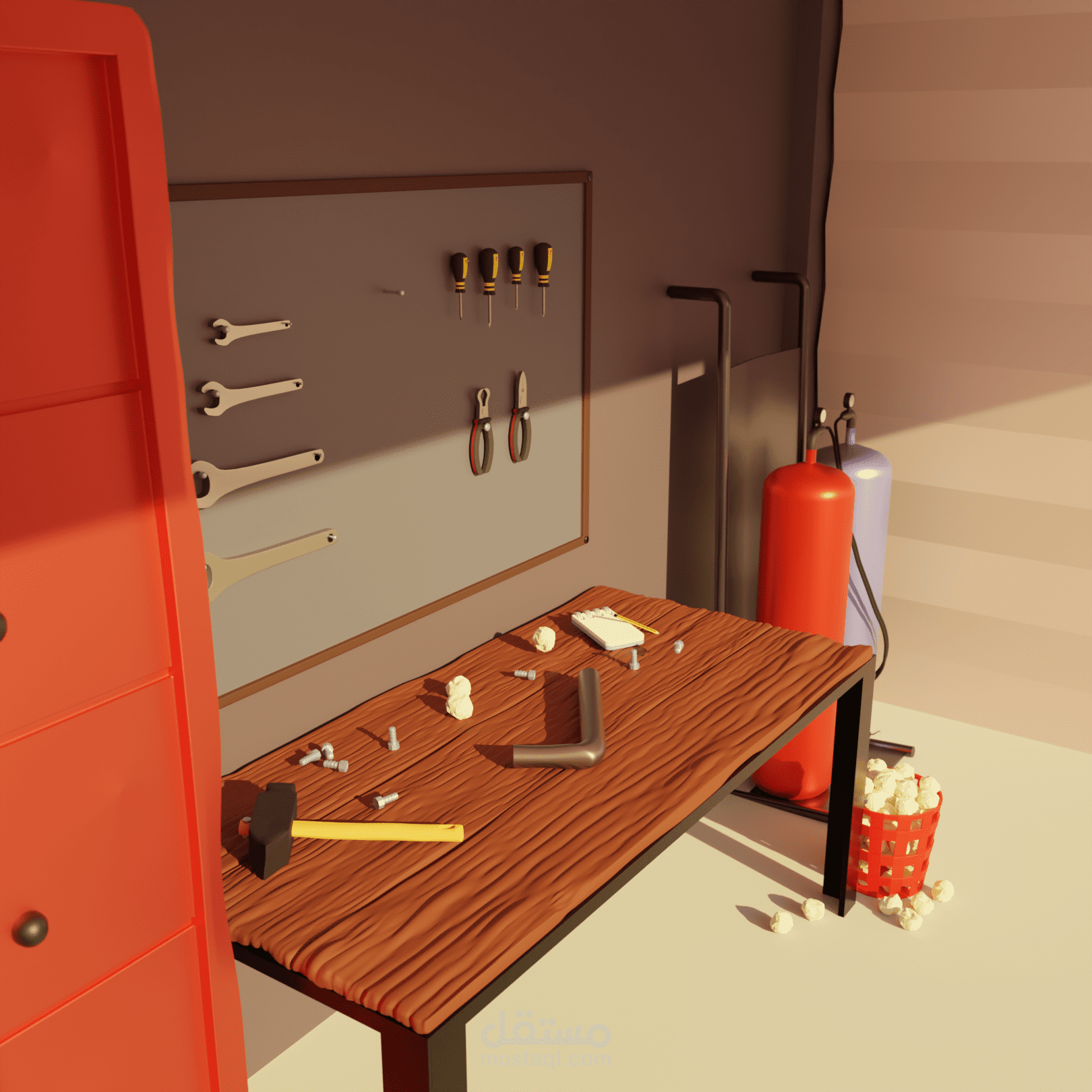 بيئات ثلاثية الأبعاد للإعلانات والألعاب