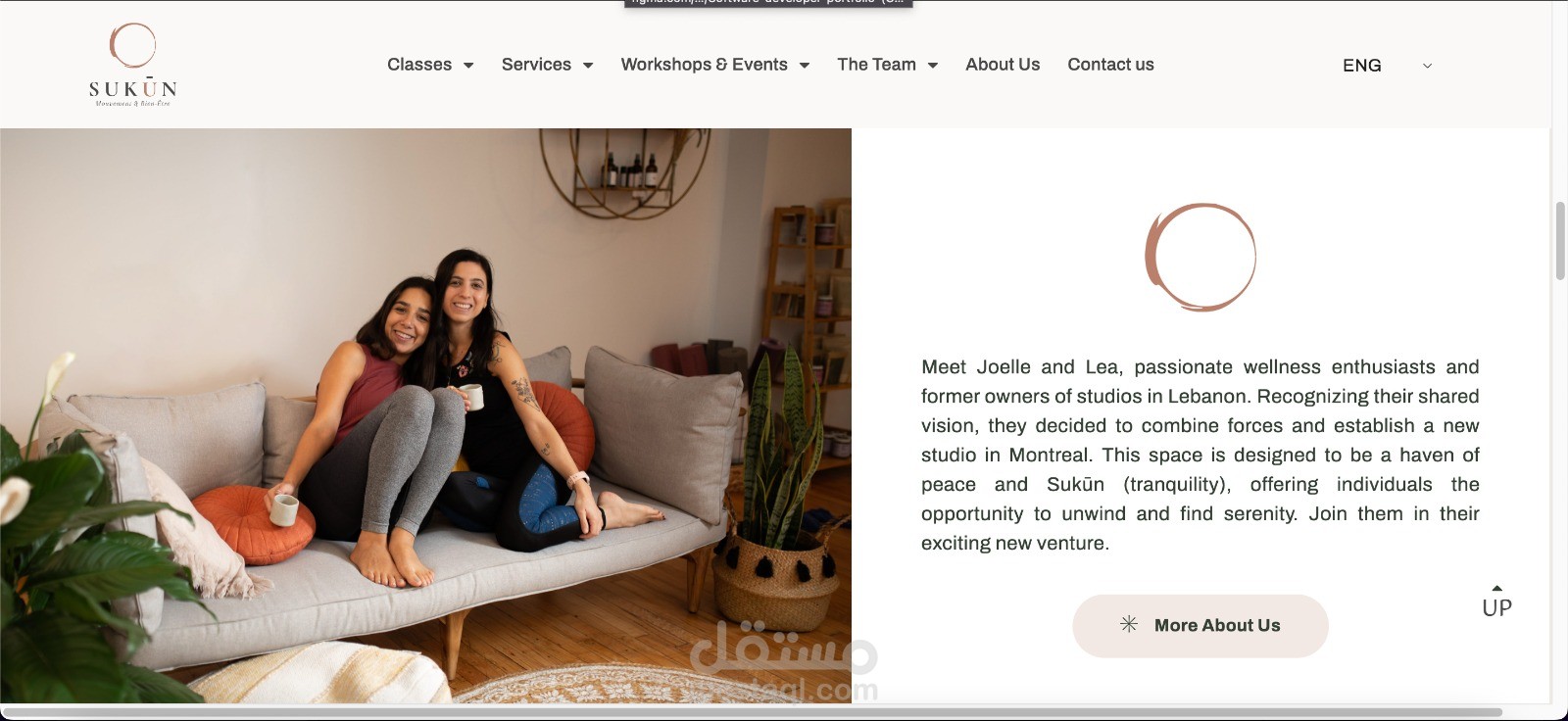 yoga center website with registration