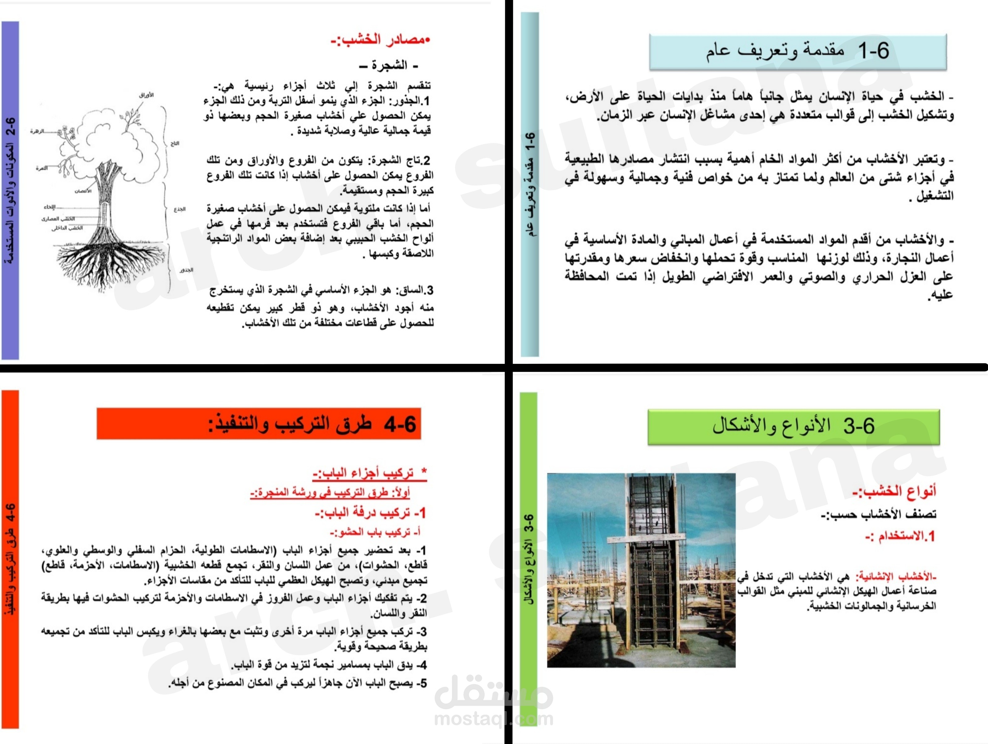 عرض بوربوينت عن أعمال الخشب