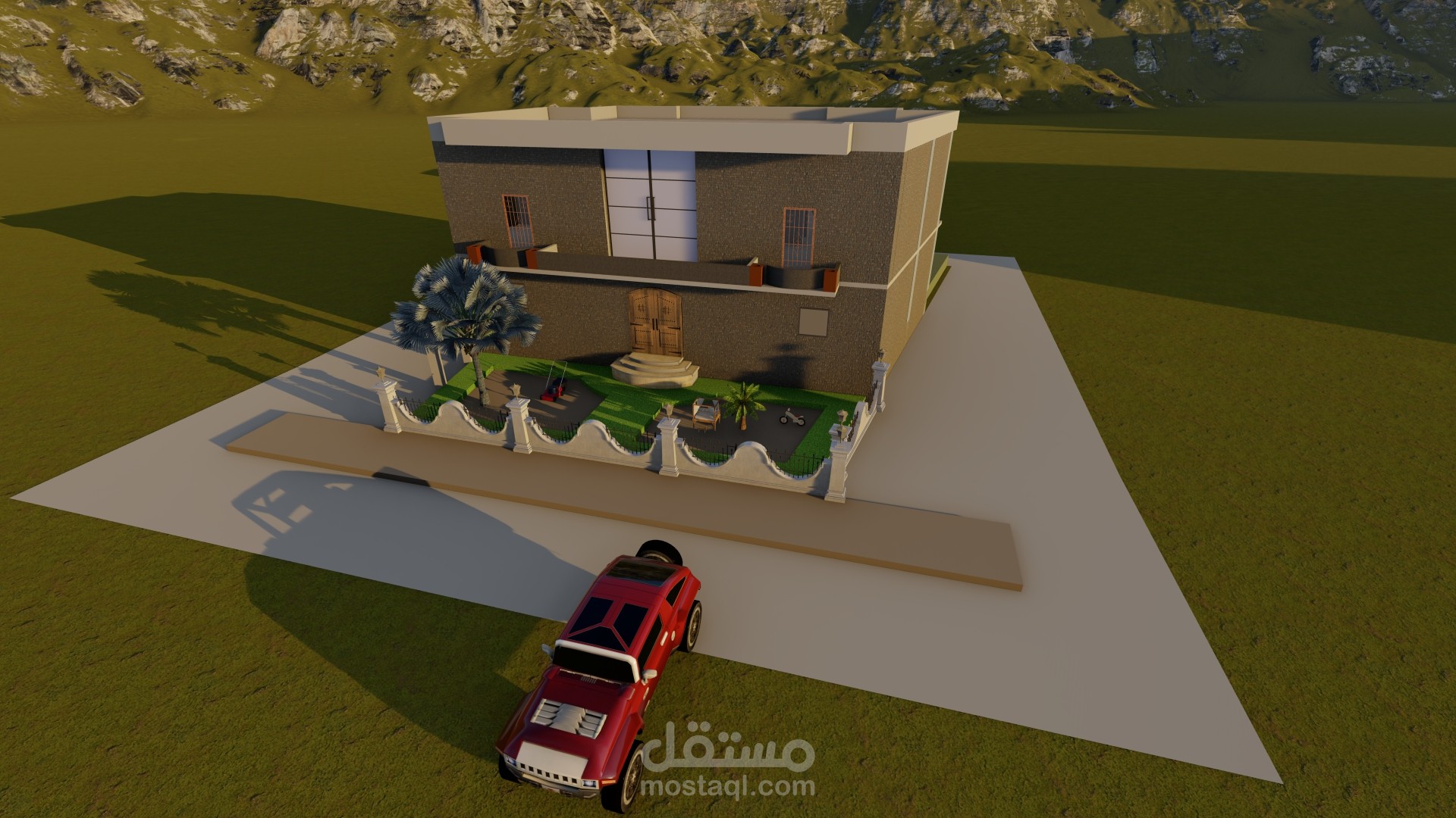 فيلا سكنيه 3d