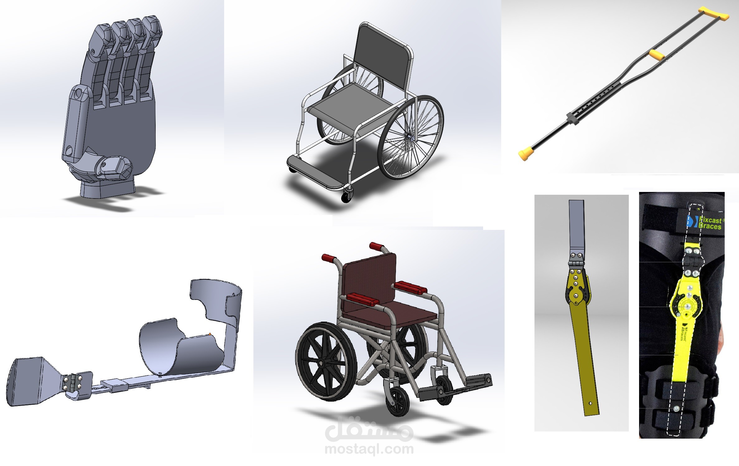 تصميم كل المشاريع الخاصة بي الطب والاطراف الصناعية الطباعه 3d printing