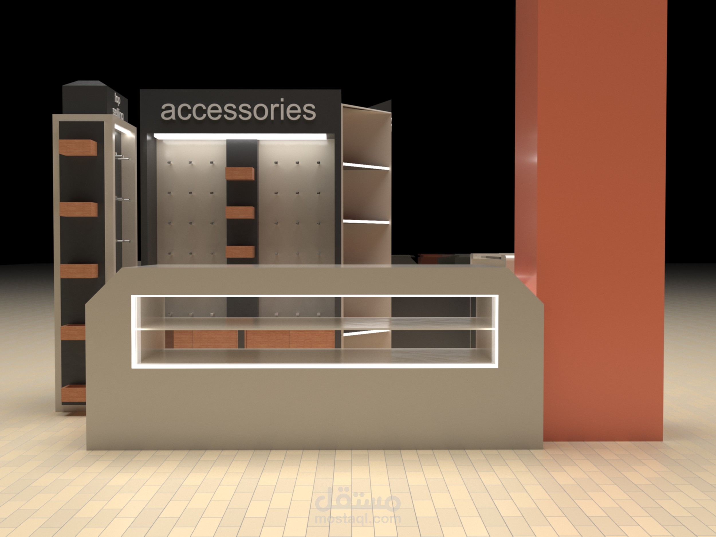 mobile accessories mall booth