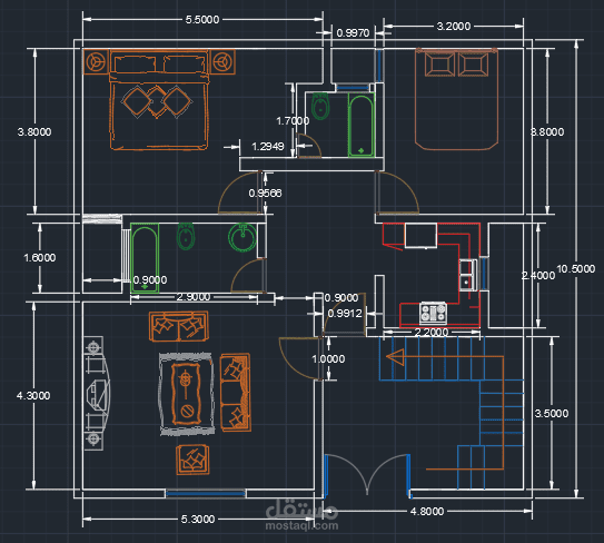 Residential Floor Design cad
