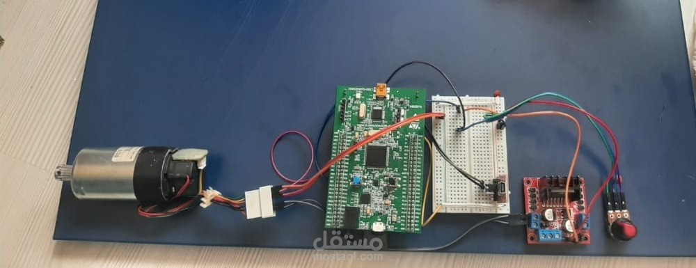 STM32F407VG-Based speed control of DC Motor using PI Controller