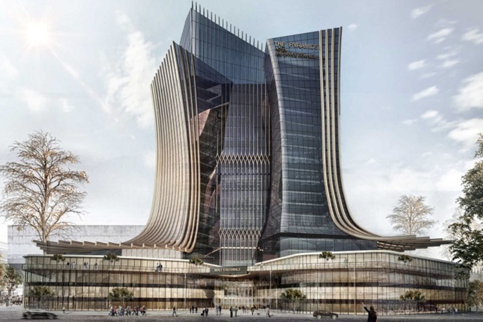 Height rise building on capital New Egypt