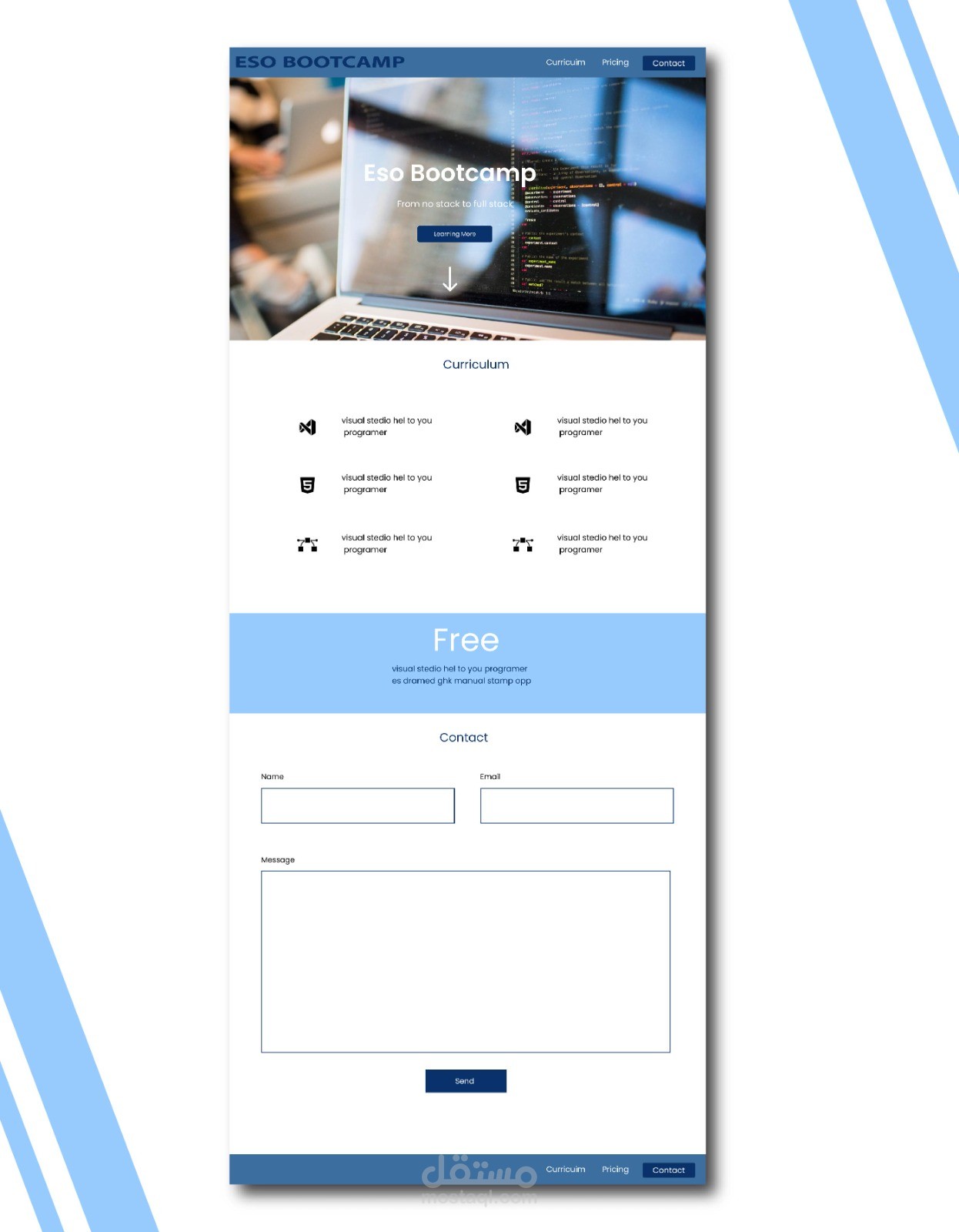 صفحة هبوط landing page