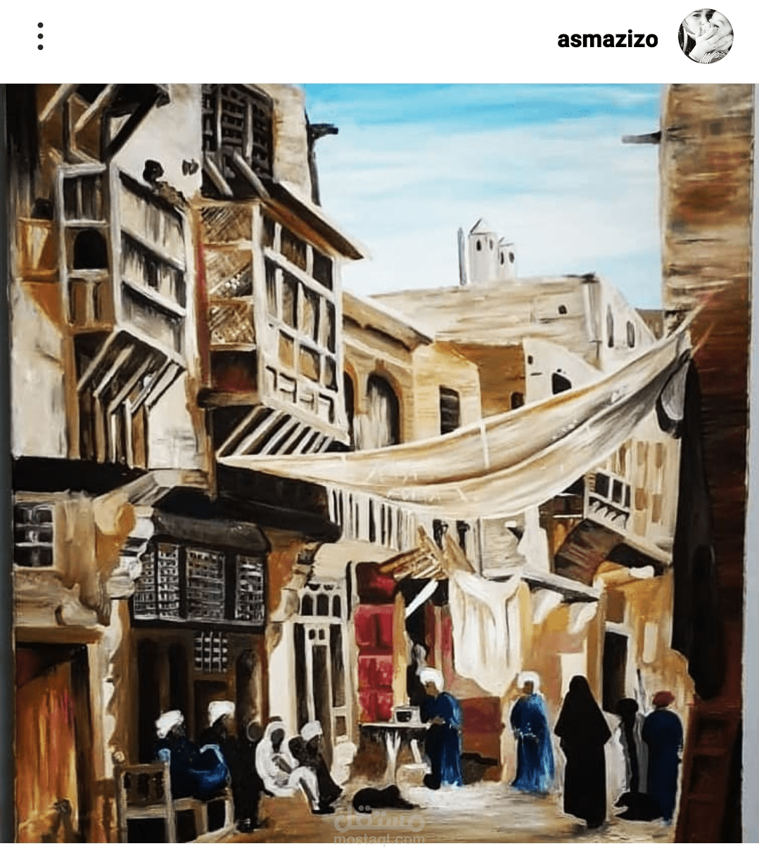 رسم تراثي المستشرقين رسم يدوي